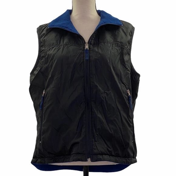 OLD Navy Athletic Reversible Black Blue Vest 1X - Picture 10 of 12
